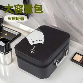 箱包化妆包女士包便携皮质大容量手提化妆箱时尚轻奢批发轻奢风