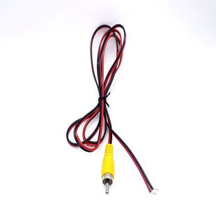 Factory direct batch of 1.5 meters audio sub-box connection line red and black line single flat head RCA audio line