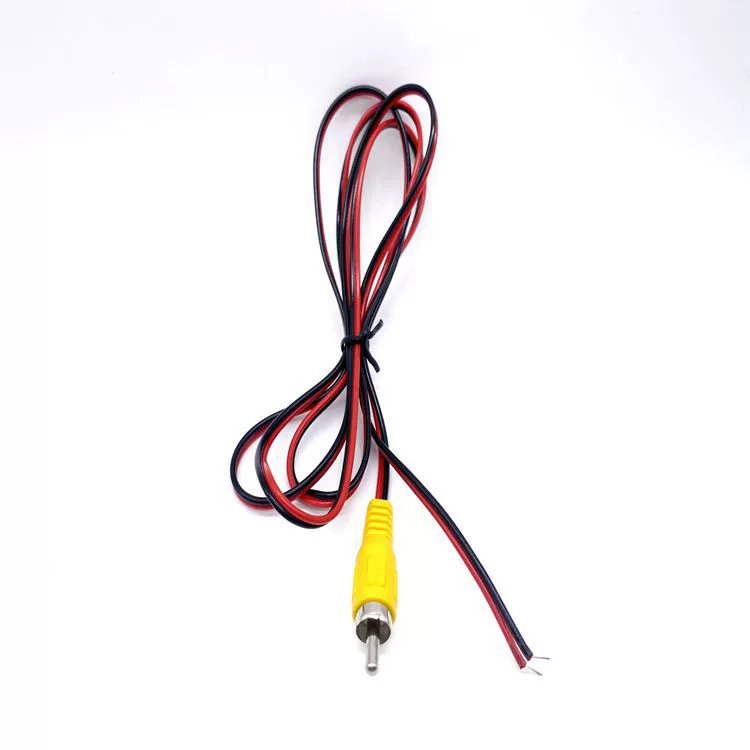 Заводская прямая партия 1,5-метровой соединительной линии Аудио суб-коробки, красная и черная линия, аудиолиния RCA с одной плоской головкой