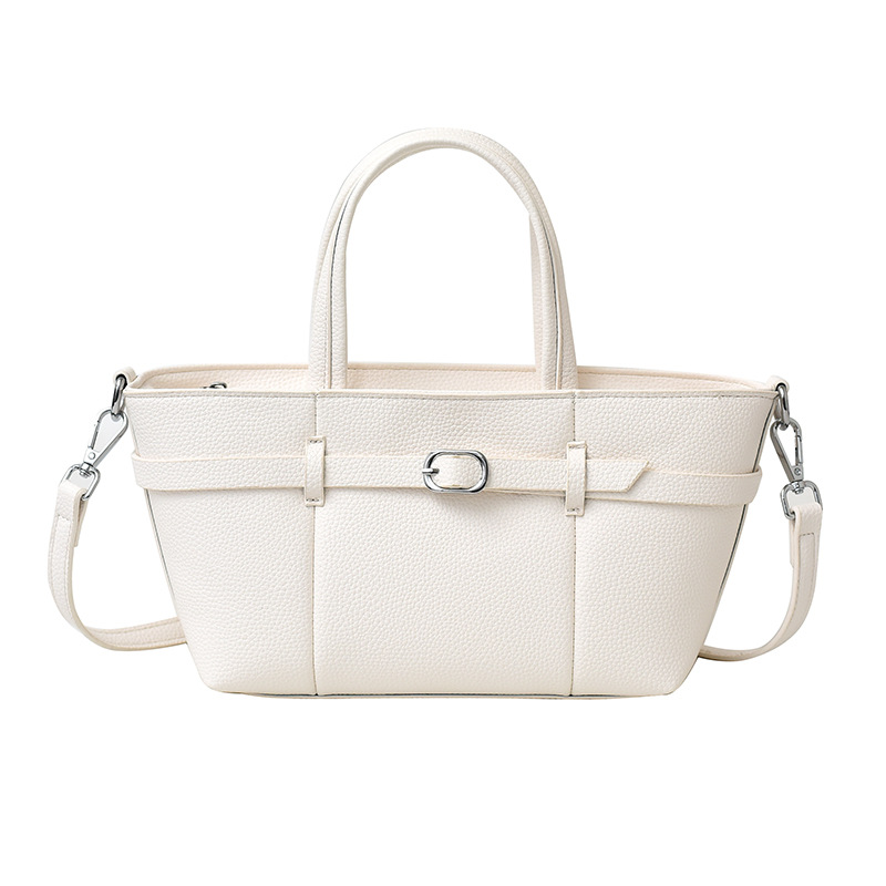 Bolso femenino 2025 nuevo patrón de lichi retro bolso de mensajero de un solo hombro para viajes diarios