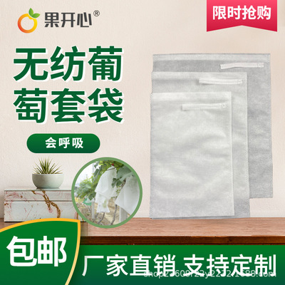 無紡布葡萄套袋露天防鳥罩巨峰夏黑水晶陽光玫瑰裝白色半透明果袋