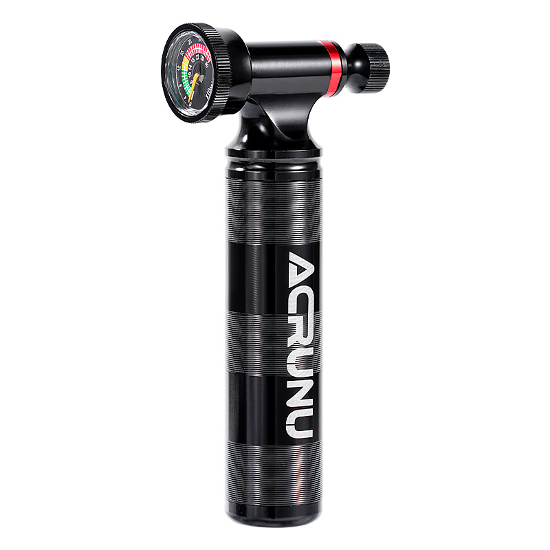 Aerulan bicicletas CO2 bomba de aire de carretera presión visual cilindro inflado bomba de carga de boca de bicicletas