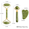 Double-sided polishing cloth, set jade, massager for face
