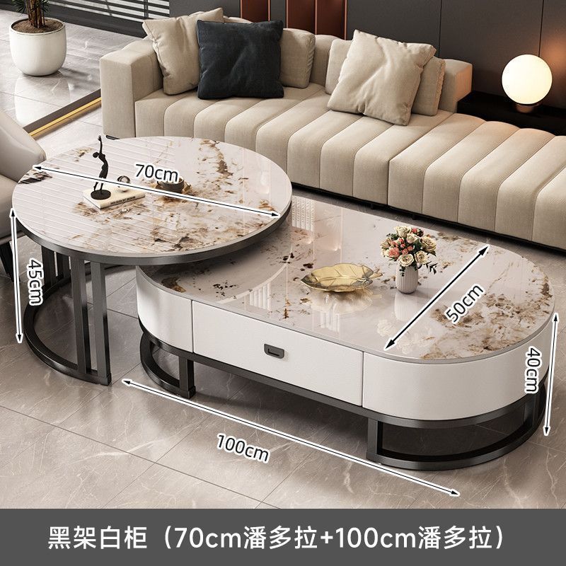 블랙 프레임과 화이트 캐비닛 Pandora + Pandora