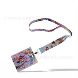 欧美热销K-POP猎魔女团卡通动漫学生校园卡涤沦挂绳工牌饭卡卡牌