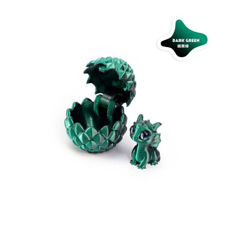 3Dプリント開閉ドラゴンエッグセット、かわいいペットドラゴンオーナメント、手作りギフト、組み立てられたカラフルな装飾、クリエイティブでトレンディなおもちゃ|undefined