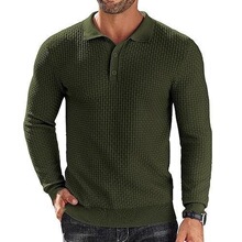 P 72981 Men's Striped Knit Polo Shirt ������֯POLO�� �羳ר