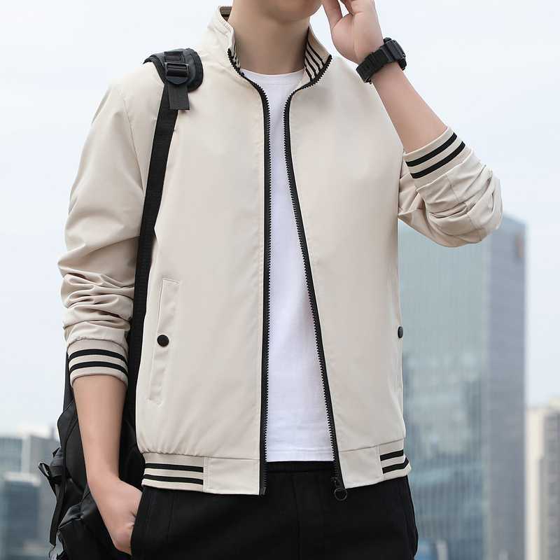 2023 chaqueta de primavera versión coreana de los hombres deportes ocio soporte collar chaqueta béisbol traje de abrigo de los hombres al por mayor