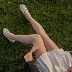 春秋膚色jk襪女120D中厚肉色絲襪天鵝絨小腿襪過膝長筒襪中筒襪半