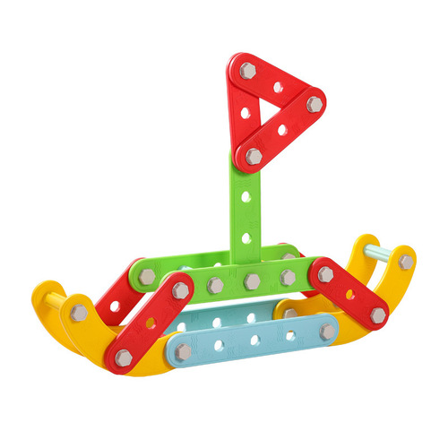 Kindergarten early education center creative construction game plastic puzzle large particle building block toys