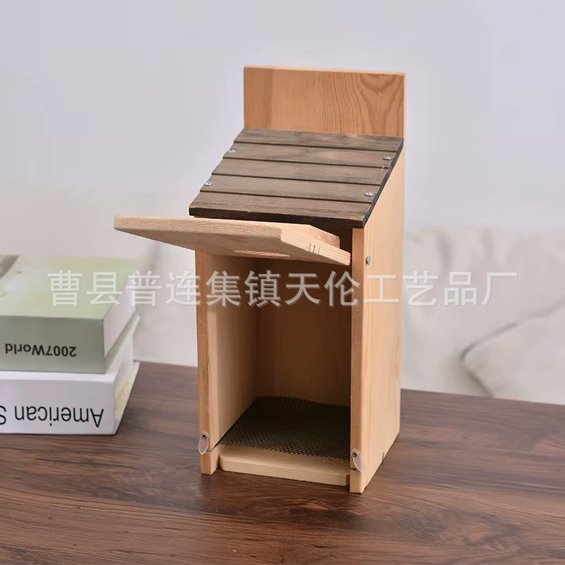 Уличное деревянное птичье гнездо, подвесная кормушка для птиц, украшение для двора, деревянное птичье гнездо, сделай сам, креативный птичий домик, птичий домик