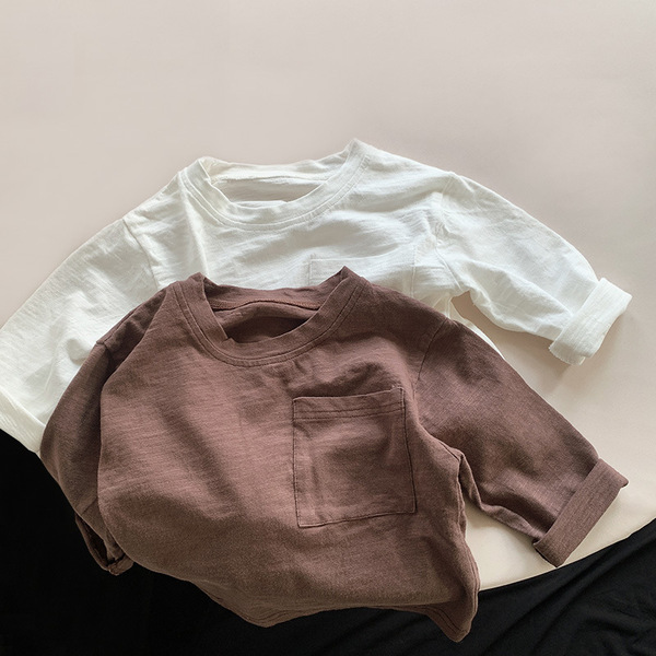Bamboo cotton autumn children's long-sleeve for boys