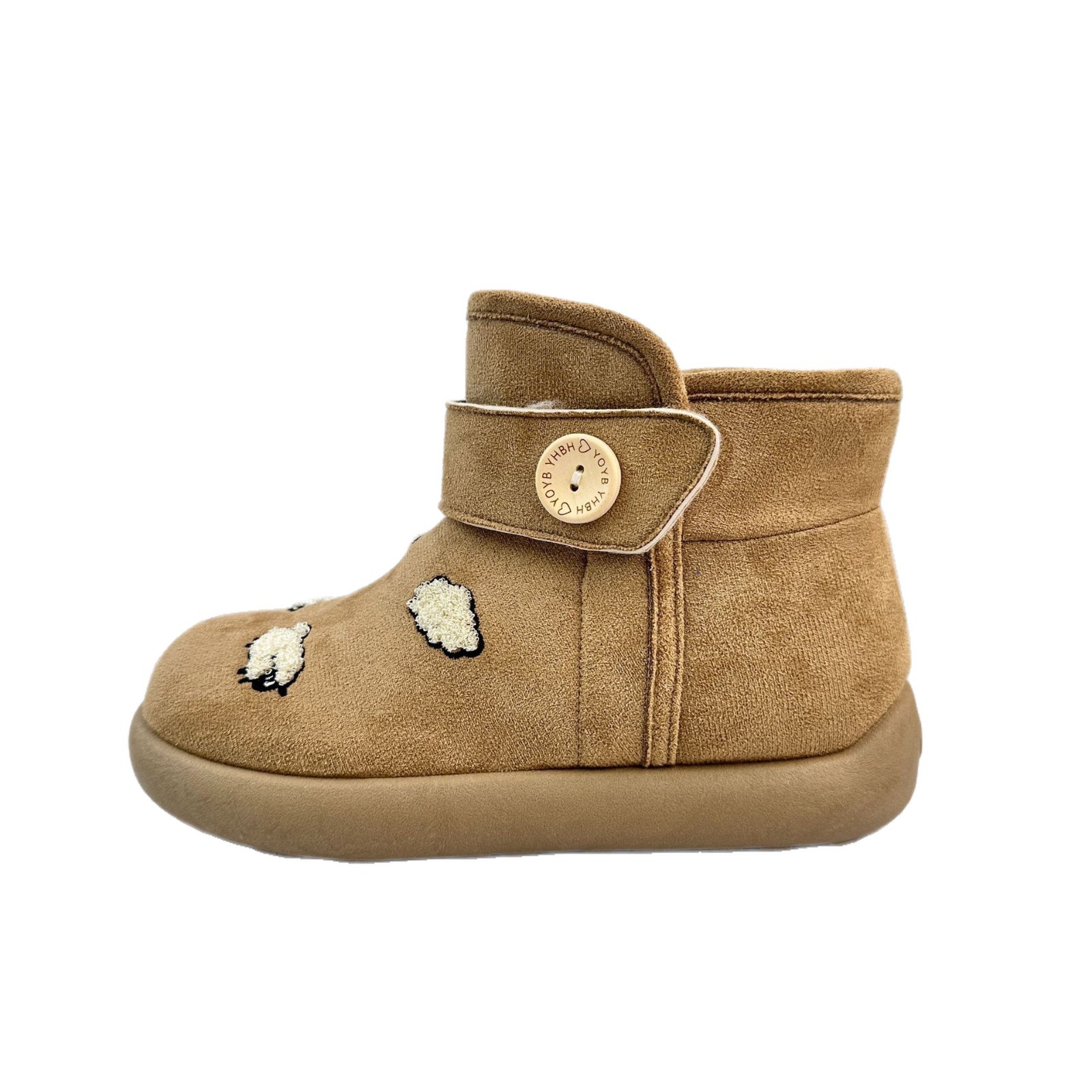YuanWa retro botas de nieve de fondo grueso para mujeres 2025 nuevo invierno para usar más terciopelo grueso calentamiento zapatos de algodón 3508M image 6
