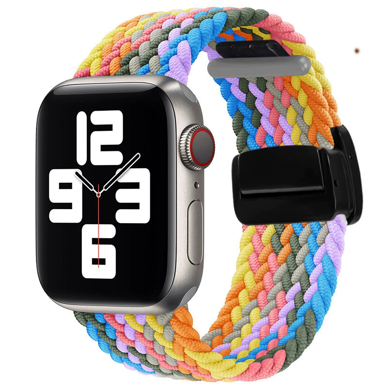 Подходит к браслету на руку Apple Nylon braided watch strap магнитная складная пряжка iwatch23456789 представитель пояс