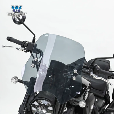 modification adjustable Special, Motorcycle front windshield - black-flag-500-brown-thick-5mm-height-40cm-pc-board-wear-resistant-and-not-broken