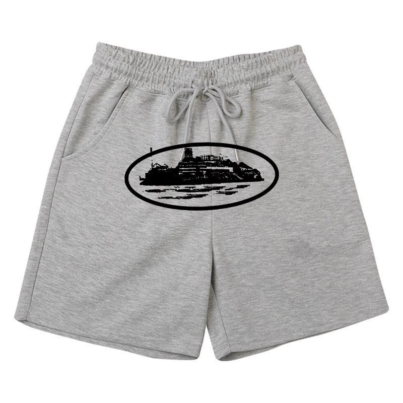 2025 трансграничный y2k американский хип-хоп уличный хип-хоп повседневные шорты High Street свободные дышащие новые брюки с принтом ins