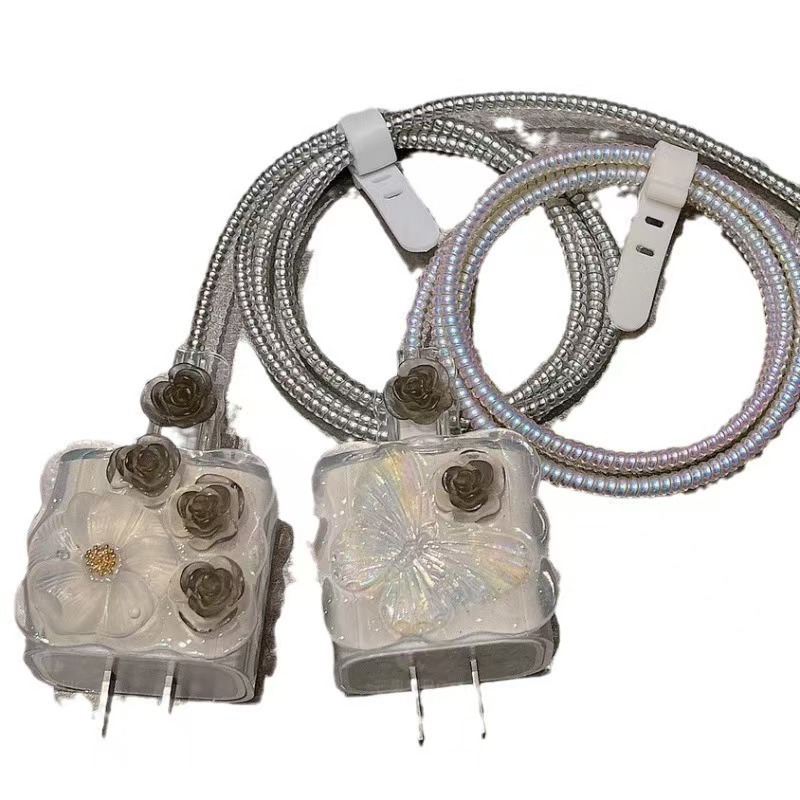 Para Apple 14 línea de datos cubierta protectora iPhone13 cargador cabezal 12promax bobinado estuche para iPad