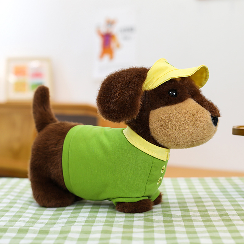 Muñeco de Peluche Perro Salchicha con Ropa de Abeja image 8