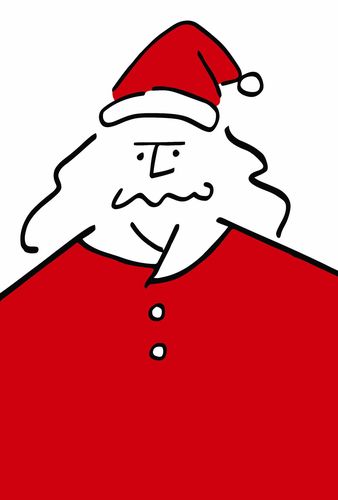 Merry Christmas Green Santa Claus Christmas Calendar Poster Decorative Painting Hanging Painting Core