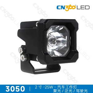 Cn360 3050 Model 2 düym 25W LED Avtomobil İş İşığı, Off-Road Yardımçı Fənər