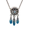 Accessory, bracelet, blue jewelry charm, silver 925 sample, European style