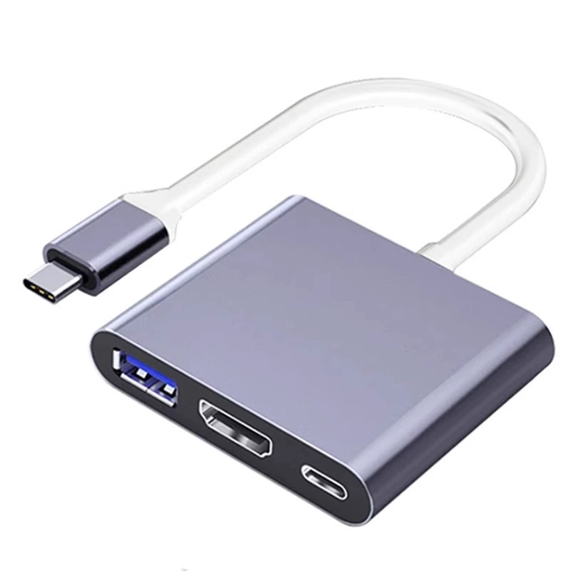 Кабель Typec в HDMI видеозахват карта конвертер USB порт с источником питания соединитель проектор мобильного телефона единый экран док-станция