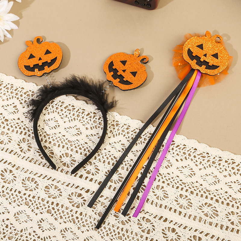 Halloween 2024 nueva decoración de banda de cabello fiesta cosplay cráneo extraña cabeza banda props