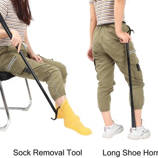 Factory wholesale long rod shoehorn elderly pregnant women disabled rehabilitation multifunctional auxiliary socks auxiliary dressing rod