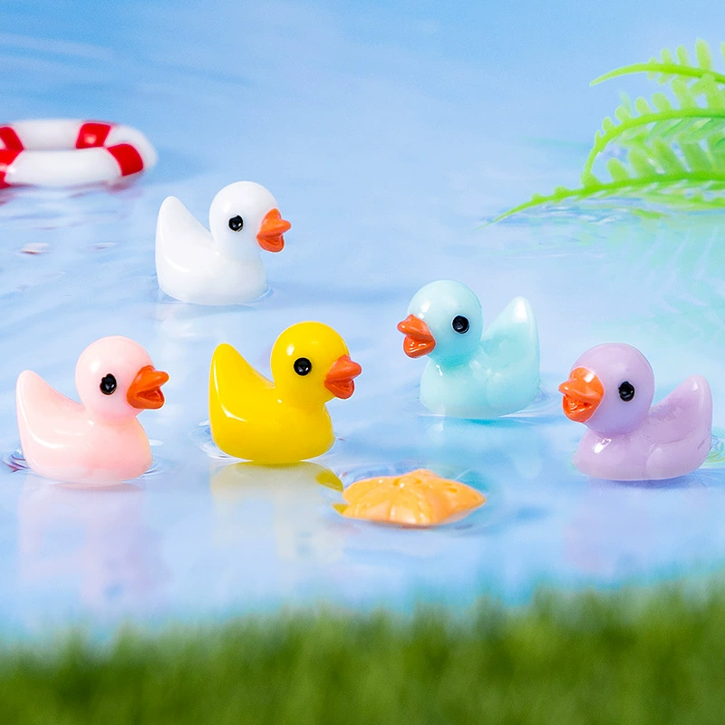 Микро-ландшафтный мини-симулятор утят украшение бонсай гаджет смола маленькая желтая утка украшения дома оптом
