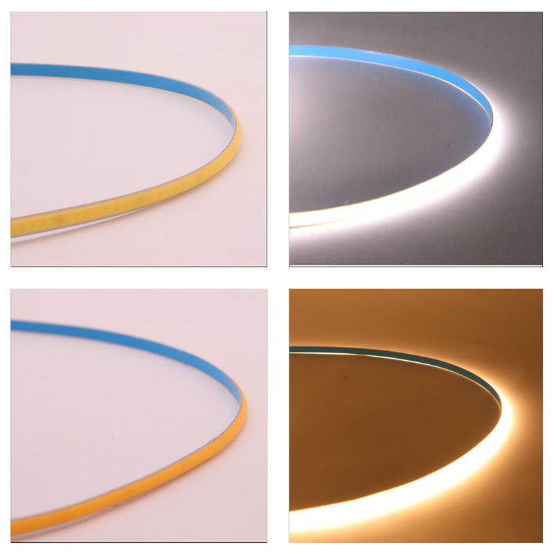 cob ライトストリップ 5 ミリメートル低電圧 5v/12v24v ライトストリップ LED ストリップ自己粘着高 CRI 超高輝度ホームキャビネットリニアライト|undefined