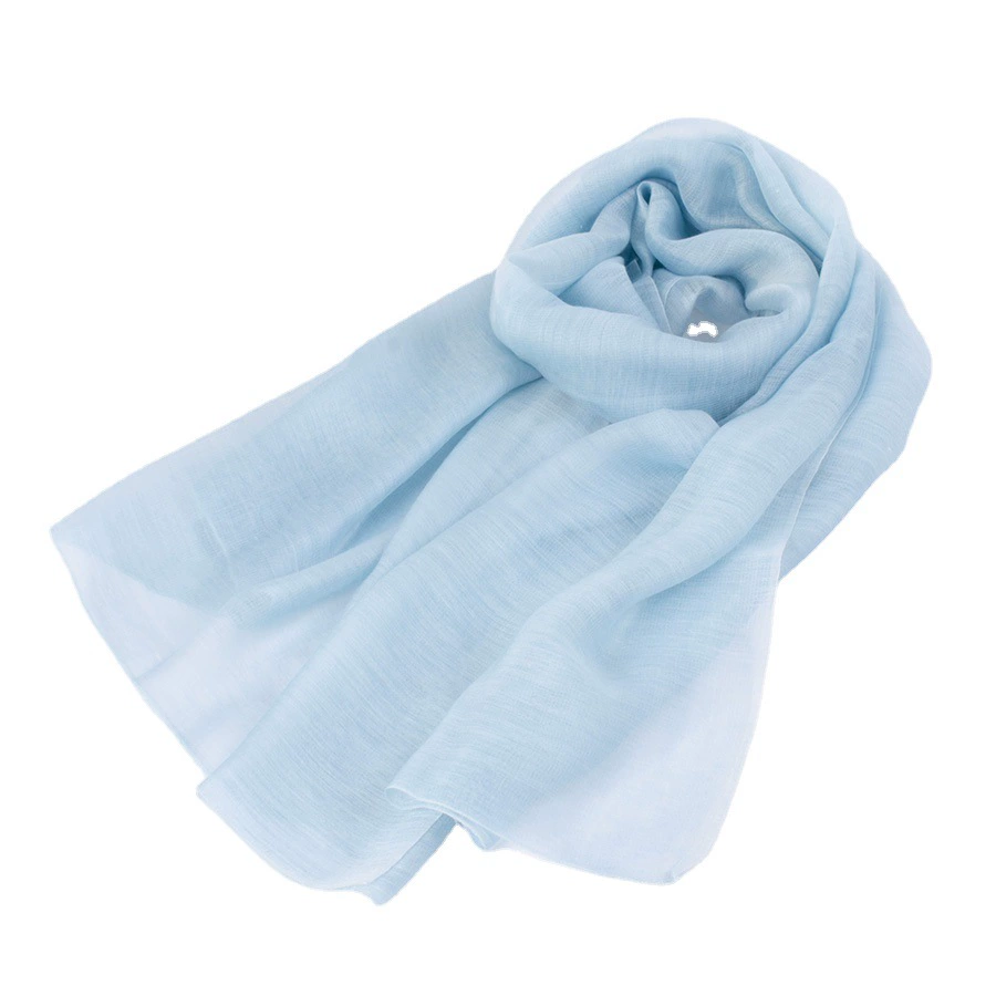 汝兰纺 Colored woolen silk autumn thin scarf, cloak