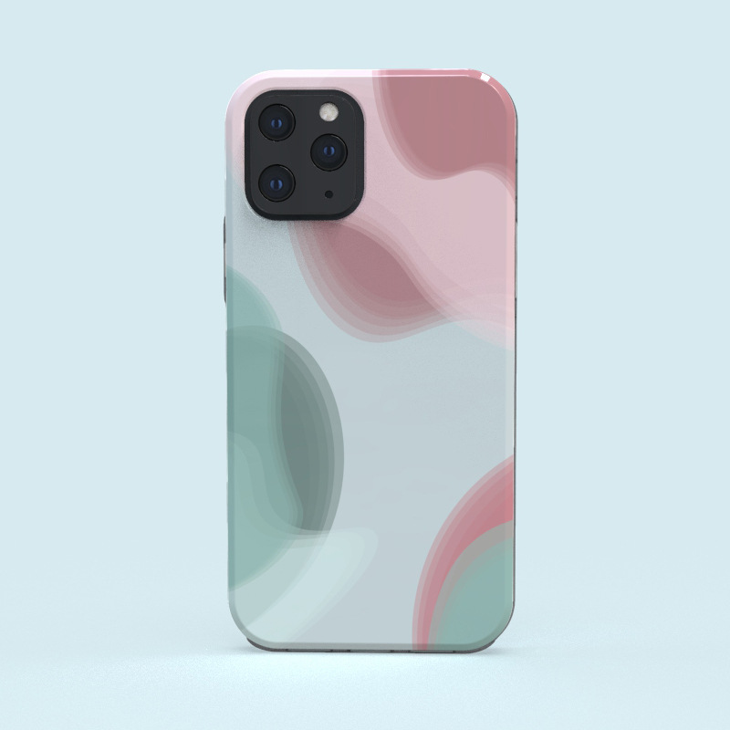 多彩炫焕现货成品库存适用于iPhone12超轻薄磨砂手感TPU圈手机壳