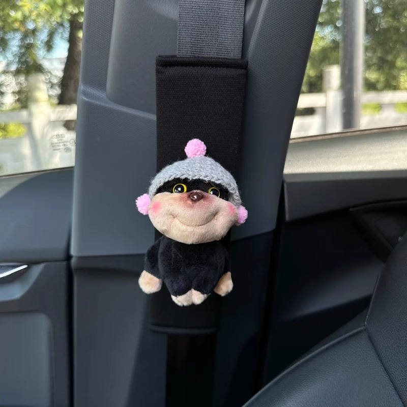 Bee Dog Car Safety Belt Shoulder Paddle Safety Belt Car Interior Decoration Four Seasons Universal Cute Girl Car Decoration