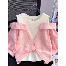 I 56920 Girls Striped Shirt Ůͯ�����������羳����ͨ����