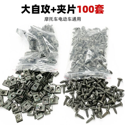 Decoration Screws, Modified Parts, Motorcycle – Other Electric Vehicle Accessories - large-self-tapping-screws-clips-100-sets