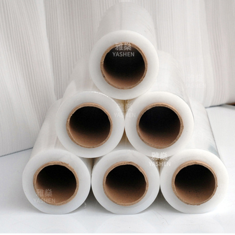 Película de estiramiento PE película de plástico bobinado embalaje protección de refuerzo gran venta al por mayor película de embalaje industrial suministro directo de fábrica