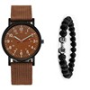 Nylon metal gold watch, universal case for elementary school students, new collection, simple and elegant design