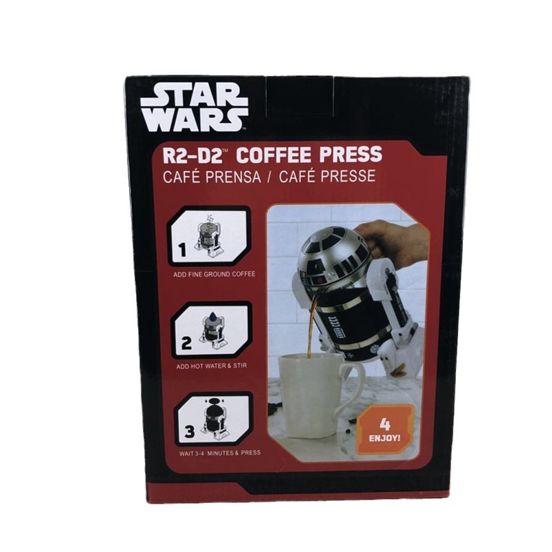 Star Wars robot R2-D2 cafetera hogar mini mano cafetera Mocha prensa francesa regalo