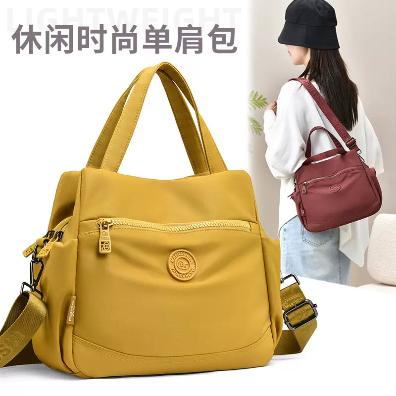 新款尼龙斜挎包女个性时尚设计感手提包轻便简约休闲单肩通勤包女
