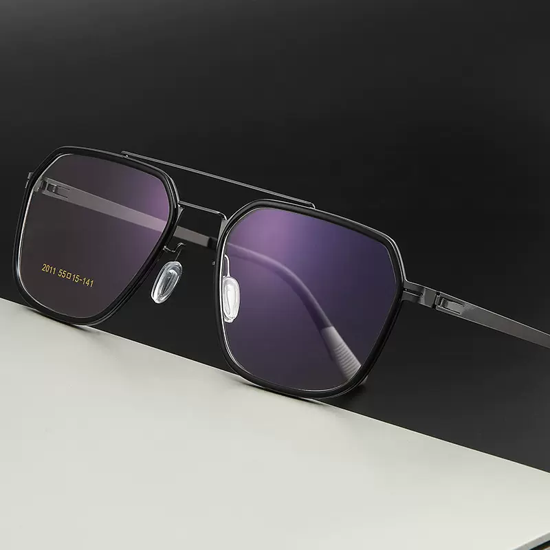 2011林德同款双梁眼镜复古平光镜时尚男设计师款可配近视眼镜框