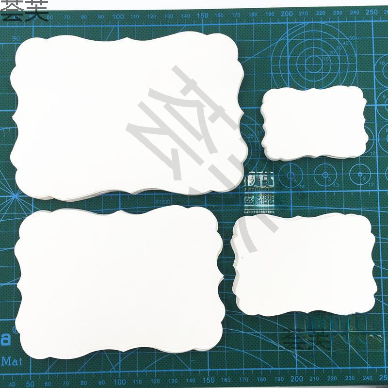 Lace Special-Shaped 315g White Cardboard Printed Piece Collage Hand-Painted Card Blank Scrapbooking Photo Album Greeting Card Handmade Material