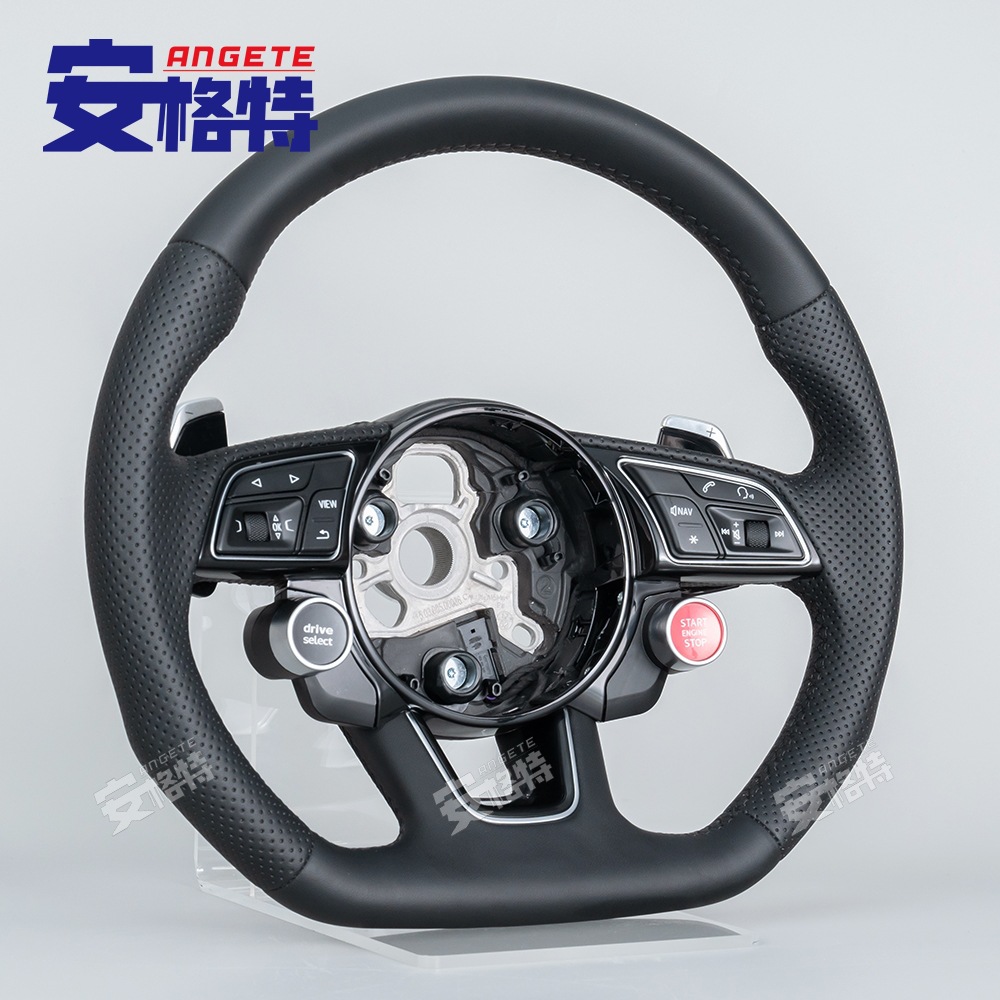 Suitable for Old Audi B8.5/B9/A3A4/S4 A5/New Full Leather Steering Wheel Replacement Accessories
