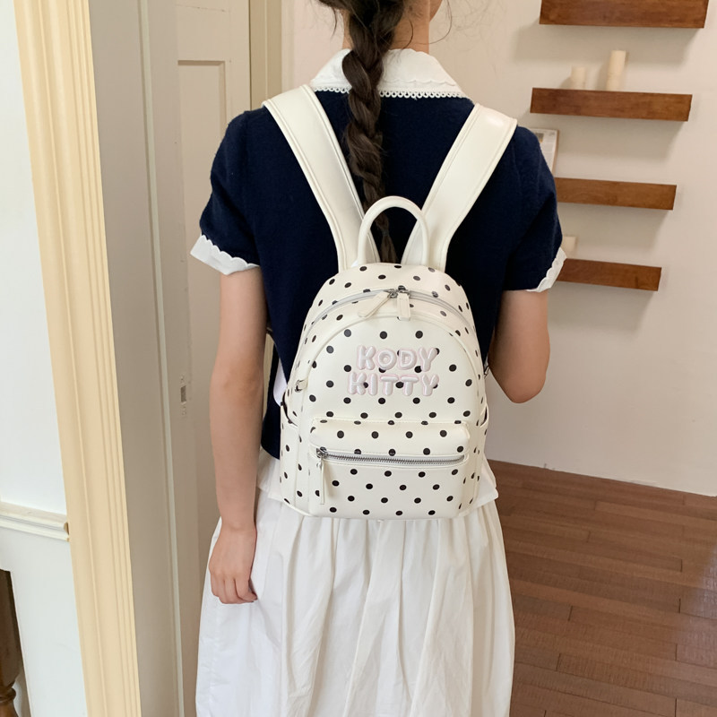 Nueva bolsa de gran capacidad bolsa de estudiantes de clase onda punto de tendencia coreana 2026 bolsa de moda bolsa de mujer mochila