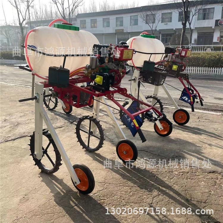 农用玉米小麦喷药机 手推式汽油打药车 大葱汽油打药机