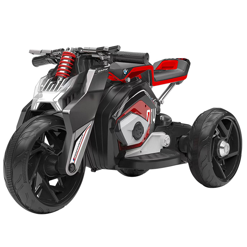 Comercio exterior para niños motocicleta eléctrica niñas y niños triciclo recargable bebé puede montar coche de juguete coche de batería de control remoto