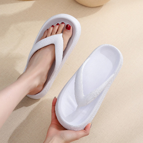 New wholesale H-shaped flip-flops with outdoor EVA, casual flat soft bottom trendy couple outdoor wear indoor bathroom sandals