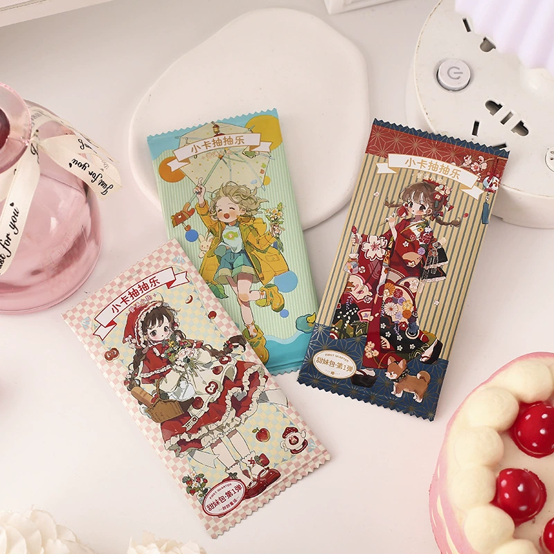 Sweet Girl Bags 1st Puppy Cartoon Card Card Card Pumping Student Collection Card Card Blind Basic Basic Basic Basic