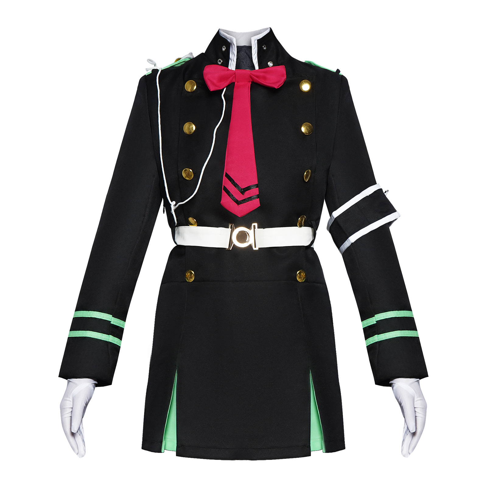 Final Angel Cosplay Costume of Shiroe Saya, Imperial Demon Army Tsukiyomi Group Uniform, Anime Acting Costume