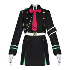 Final Angel Cosplay Costume of Shiroe Saya, Imperial Demon Army Tsukiyomi Group Uniform, Anime Acting Costume