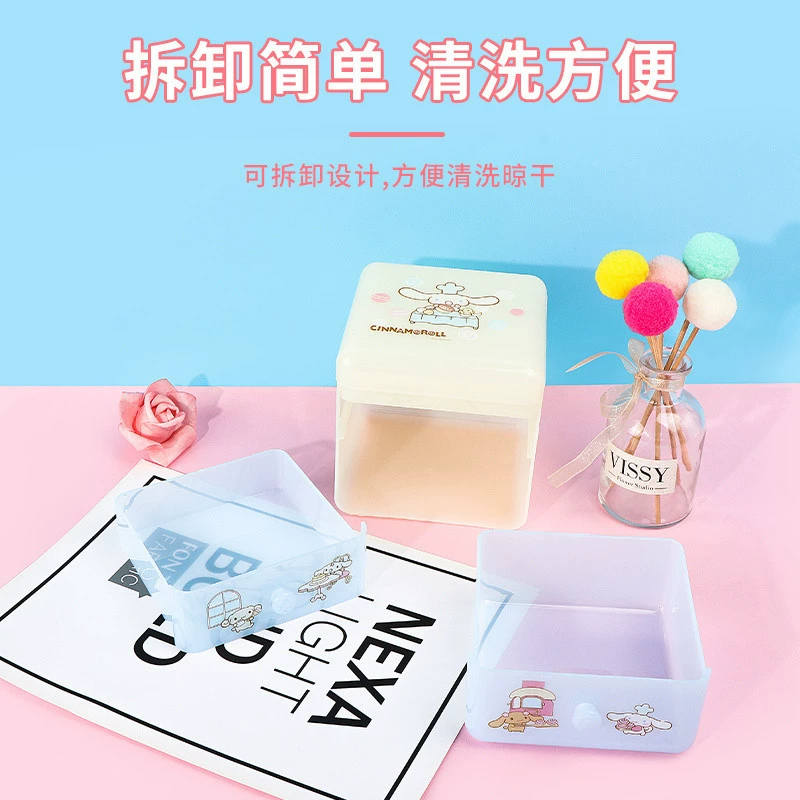 Miniso, sanrio, table cute storage box, storage system